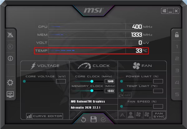 Monitor GPU Temperature by using Third-Party GPU Monitoring Software