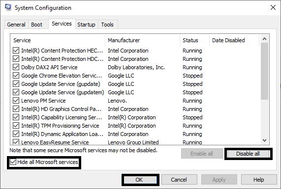 Perform A Clean Boot On Windows 11/10/8/XP