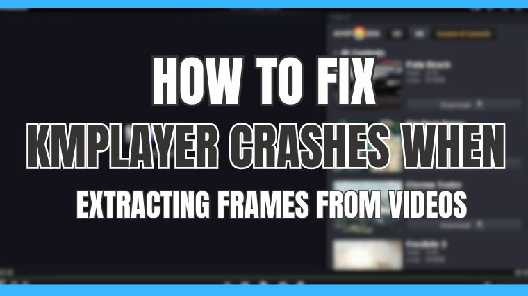 Fixed KMPlayer Crashes When Extracting Frames From Videos