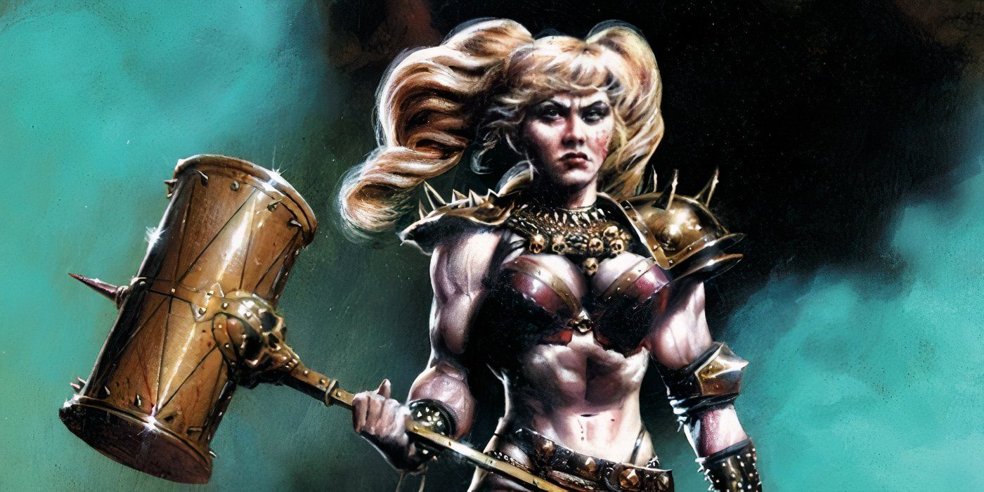 Harley Quinn's Epic Barbarian Costume Returns for a Battle Scene Made for Cosplayers