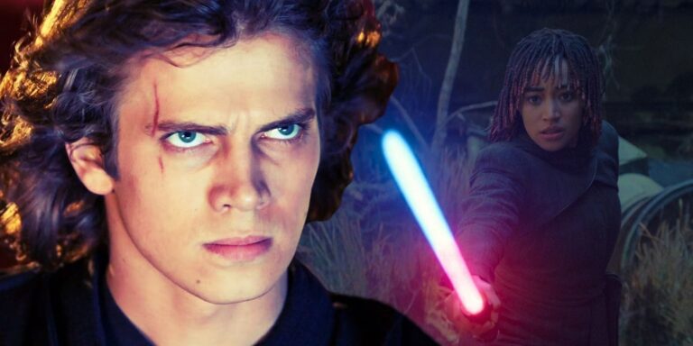 Why Anakin's Lightsaber Didn't Turn From Blue To Red When He Became A Sith