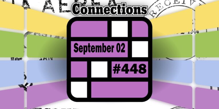 Today's Connections Hints & Answers For September 2, 2024 (Puzzle #448)