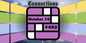 Today's Connections Hints & Answers For October 16, 2024 (Puzzle #492)