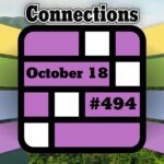 Today's Connections Hints & Answers For October 18, 2024 (Puzzle #494)